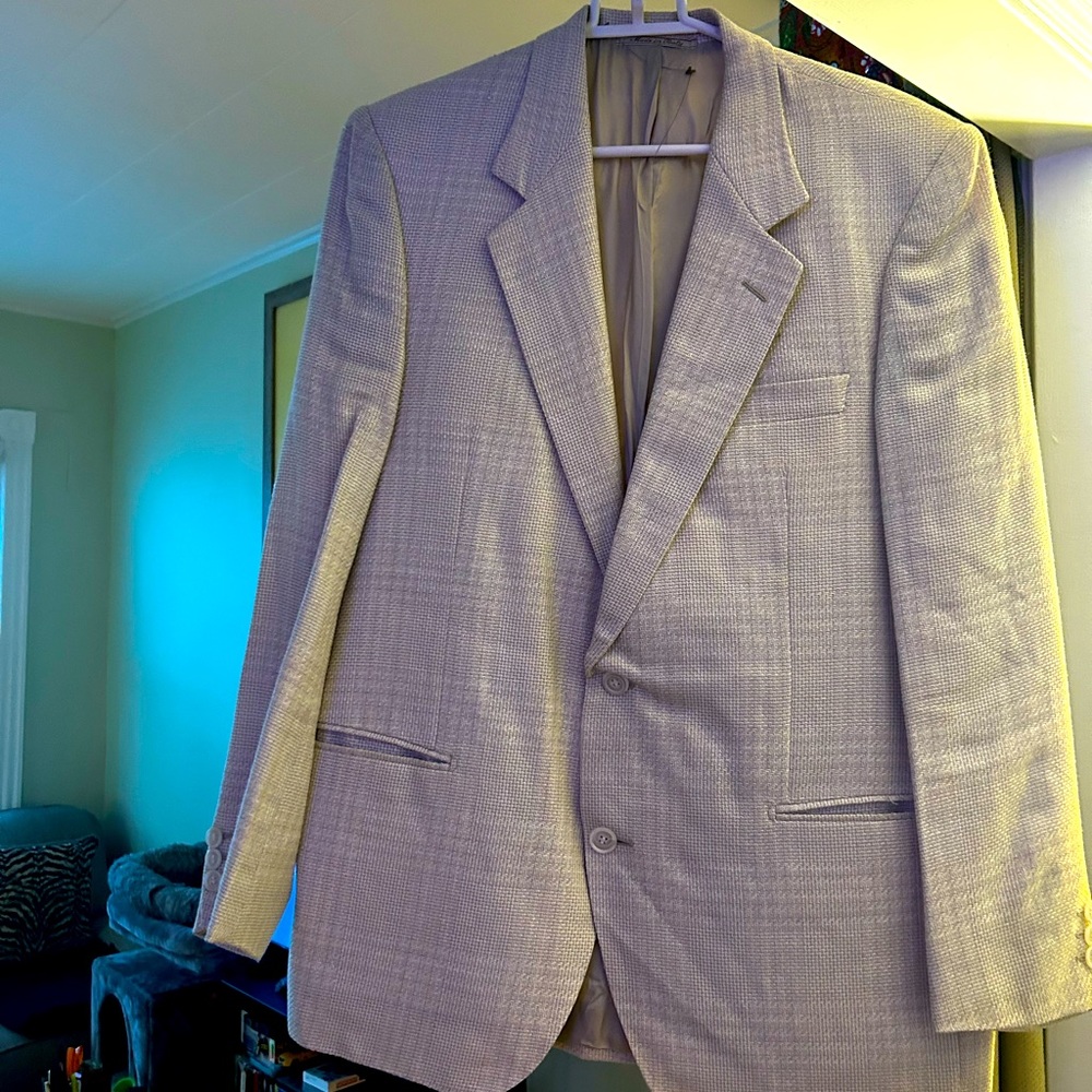 Tan Men’s Italian Wool Suit (Top)